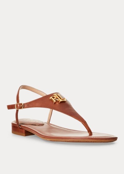 Sandálias Ralph Lauren Ellington Couro Mulher 63250-PDJH